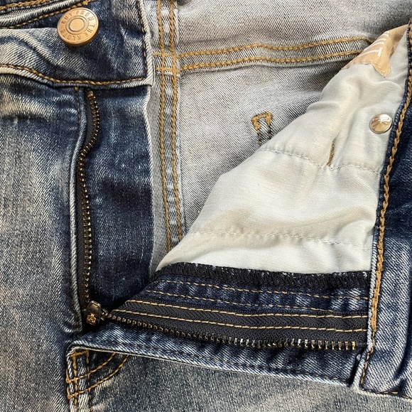 Kut from the Kloth Natalie Fab Ab Boot Cut Flare Leg Blue Denim Jeans Size 12 - Picture 10 of 15